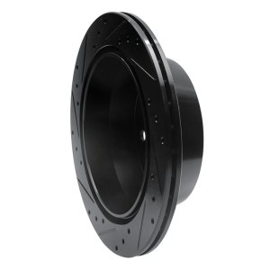 Chevrolet Suburban 1500 Brake Rotor (1) - Rear Right - R1 Concepts - Drilled & Slotted - Black - `99-`07